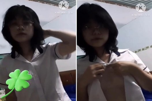 Clip sex em học sinh vú bé đụ sướng mê